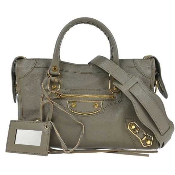Balenciaga Gray City Small Handbag - Picture 1 of 9